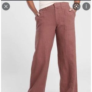 Athleta Mauve Cabo Retreat Linen Pant